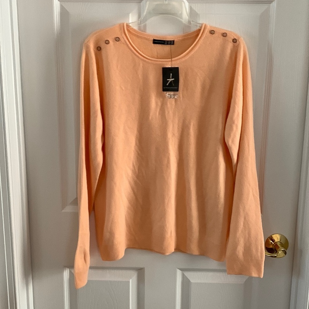 NWT Atmosphere Peach Sweater‎ size 16